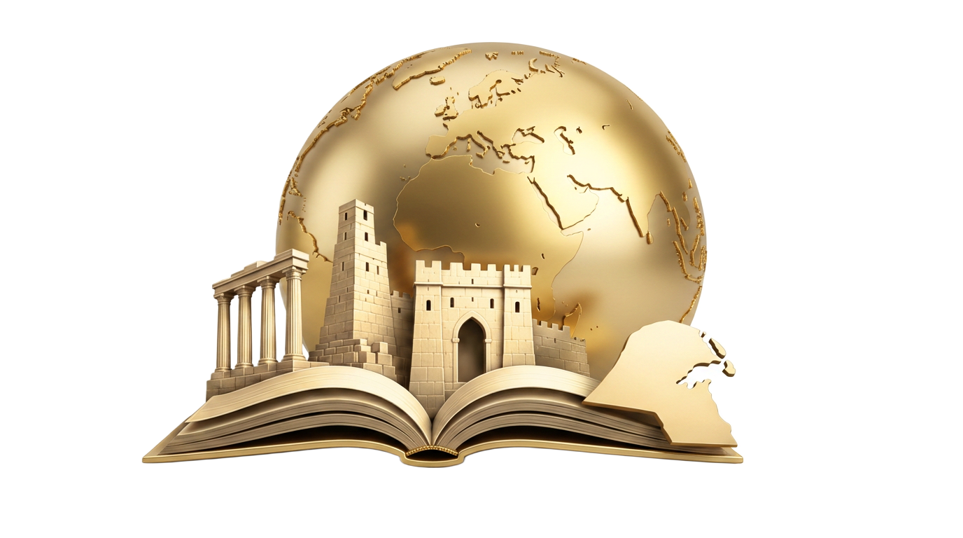الكرة الأرضية وكتاب قسم التاريخ والجغرافيا